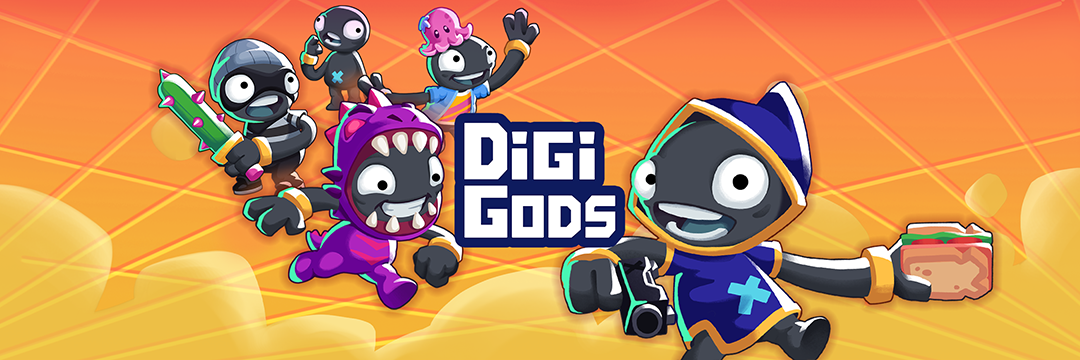 DigiGods 2.0 — official Squido Studio relaunch key art